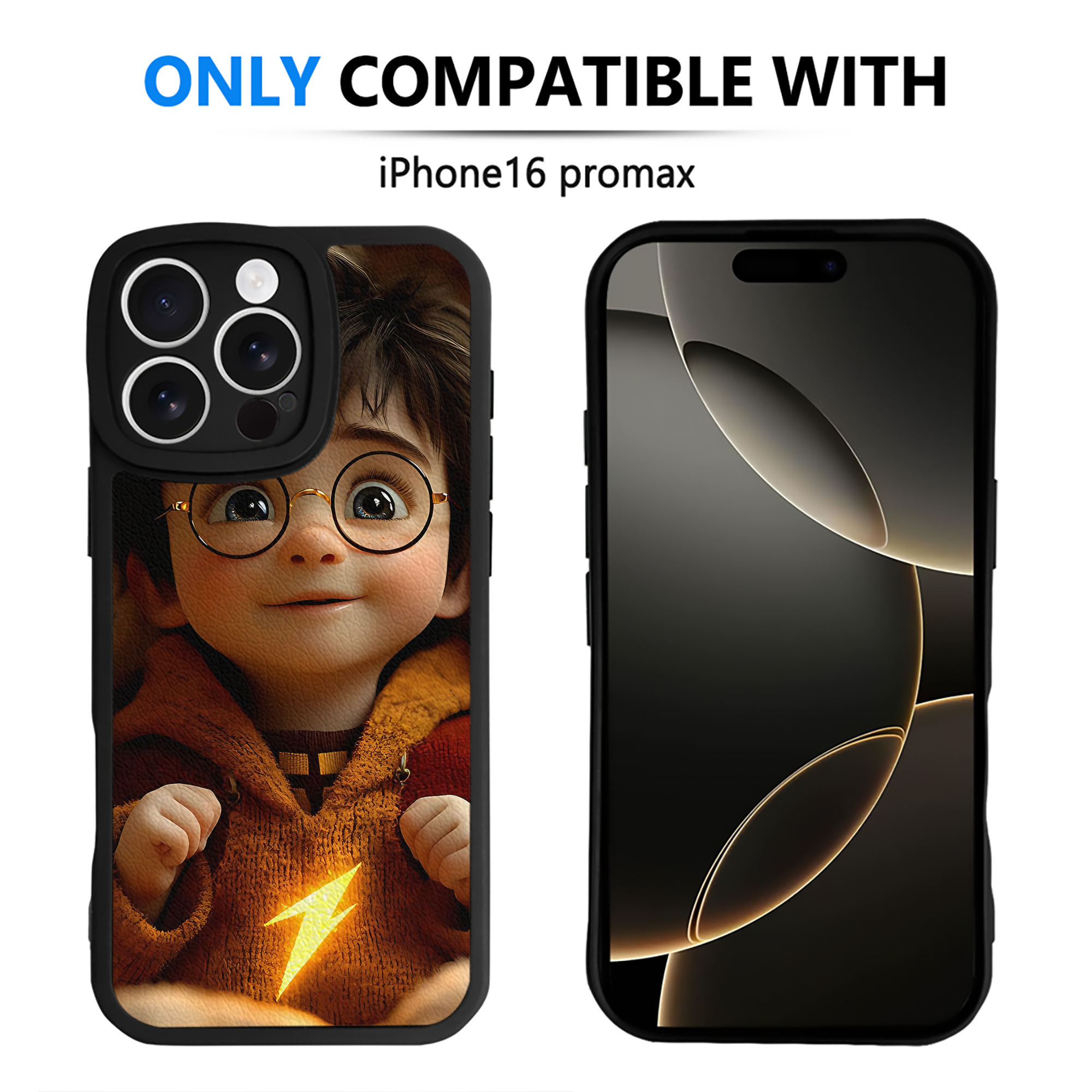 （画像用） Harry Potter ハリー・ポッターシリーズ 【iPhone 16シリーズ対応】シリコンスマホケース（レザー調） 材質：シリコン